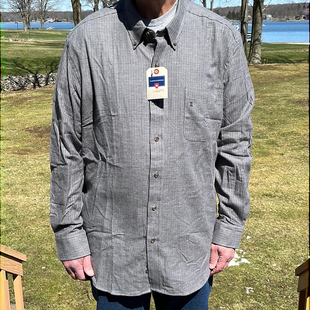 NWT Saddlebred flannel shirt XL